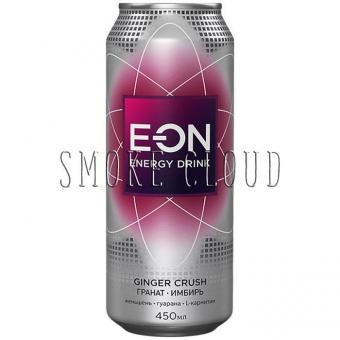 Напиток E-ON - GINGER CRUSH, энергетический напиток еон джинжер краш, энергетик еон купить, еон гранат имбирь