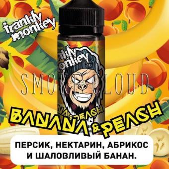 Жидкость "Frankly Monkey". 120 мл. Banana & peach. 3 мг./мл. 