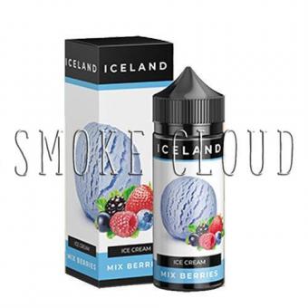 Жидкость Iceland 120 мл. Mix Berries, жидкость айсленд микс беррис, жидкость мороженое с лесными ягодами, купить жидкость для вейпа мороженое