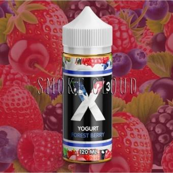 Жидкость X-3 Yoghurt 120 мл. Forest Berry, жидкость йогурт лесные ягоды купить, купить жидкость с лесными ягодами, жидкость для вейпа