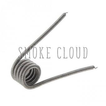 Спираль CLAPTON COIL 2 шт. (SS 1x0.4мм+Kantal 0.12мм), клэптон койл, спирали для вейпа, накрутка для дрипки, купить койлы чебоксары